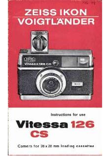 Zeiss Ikon Vitessa 126 manual. Camera Instructions.